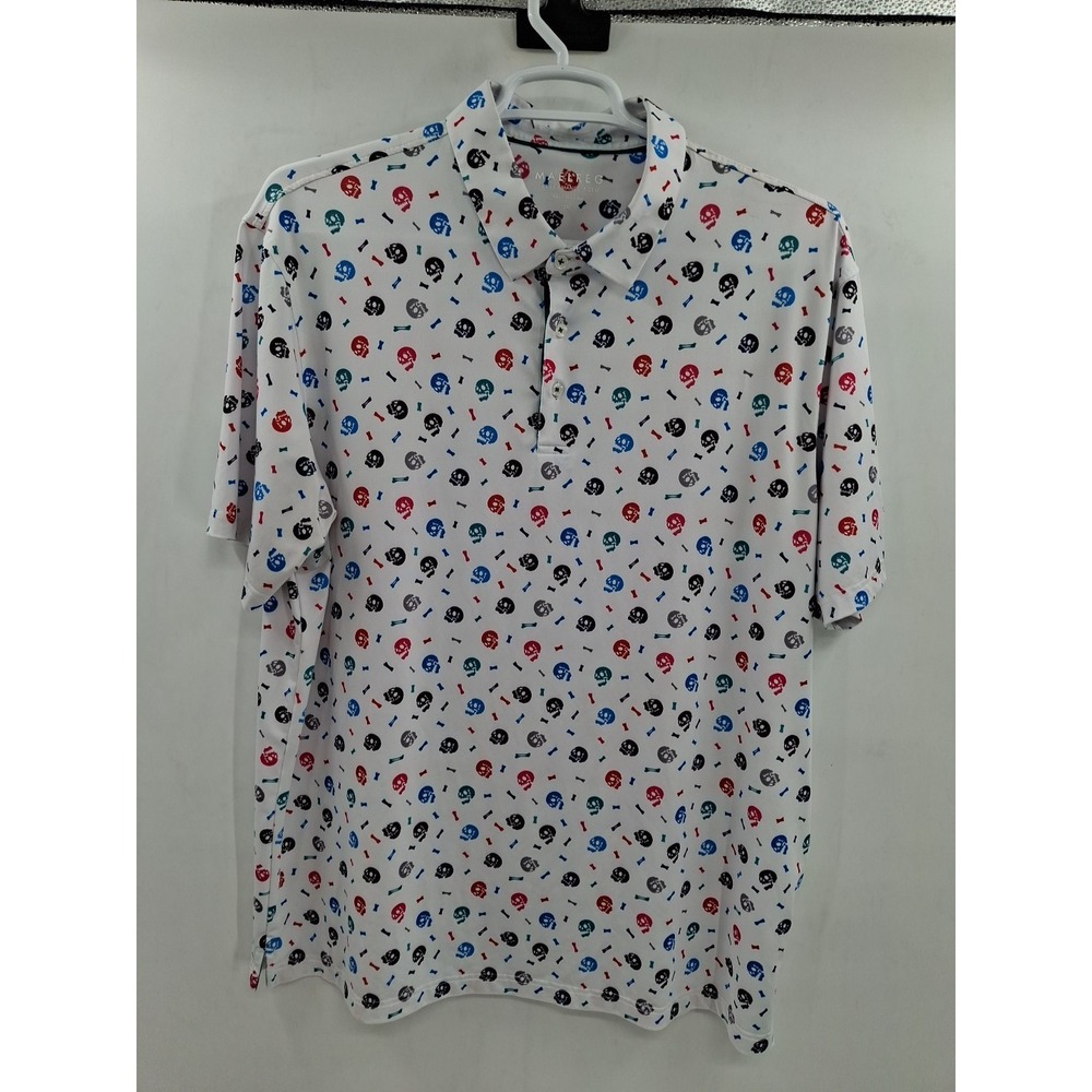 Maelreg Mens XXL AOP‎ Performance Golf Polo Shirt